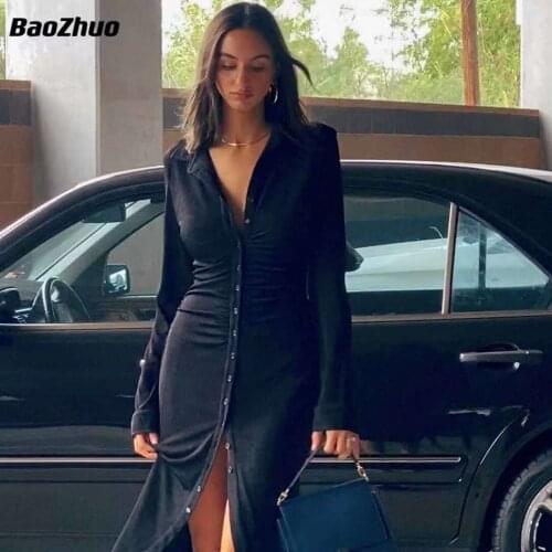 BaoZhuo Dress Women Vintage Long Sleeve Spring Autumn Summer Party Luxury Elegant Dresses 2021 White High Waist Bodycon Dress