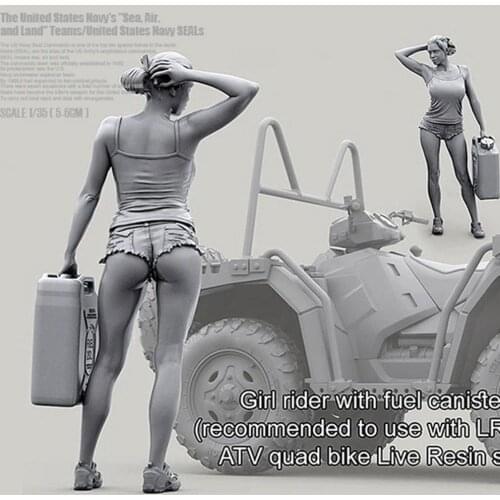 1/35 American Terrain Vehicle Female Driver Resin Soldier-C A-19713 D7V2