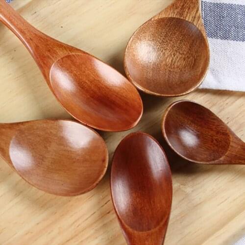 1pcs Wooden Spoon Bamboo Kitchen Cooking Utensil Tool Soup Teaspoon Catering For Home Kitchen Wooden Spoon