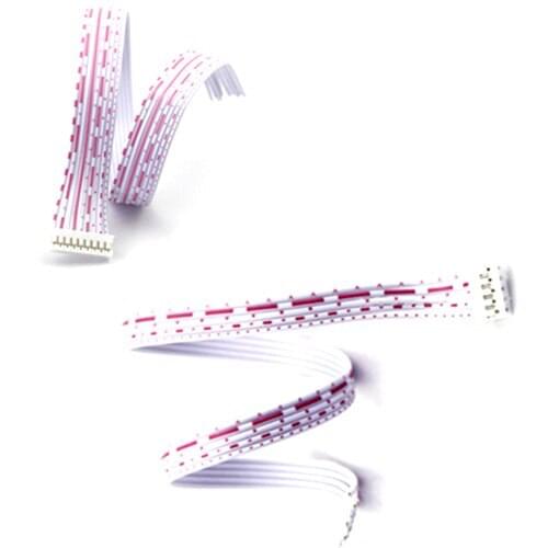 100Pcs 10cm Single PH2.0 Header 2P 3P 4P 5P 6P AWG26 Red White Wire Cable