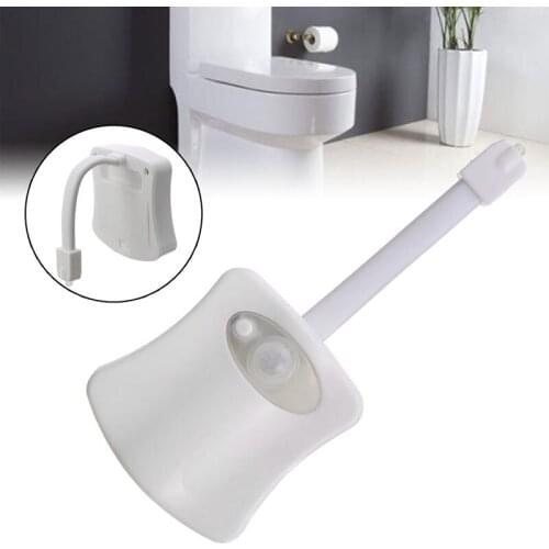 16 Color LED Night Lamp Sensor Lights Motion Activated Light Bathroom Toilet Photosensitive IR Induction Toilet Lamp