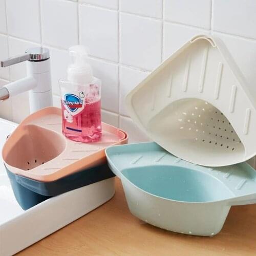 2020 New Sink Soap Sponge Holder Storage Drain Rack Kitchen Hanging Drain Basket Rack Holder Shelf Bathroom Organizer