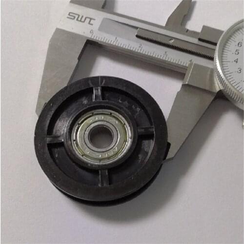 5pcs 8x46x10.5mm Sliding door U-groove wheel pulley sheave wheel R3mm wrapped plastic nylon 608 bearing roller