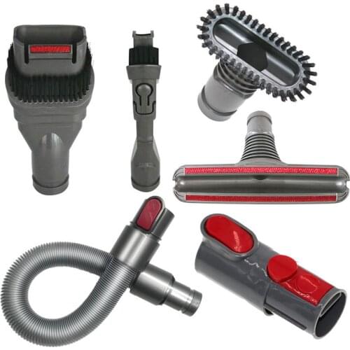 6 Pack Replacement Attachments Tools Kit for Dyson V7 V8 V10 Hose Attachments Home Cleaning Tools Brush