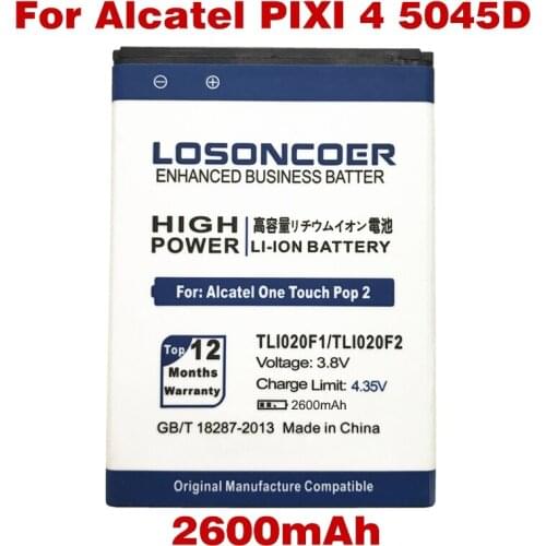 TLI020F1 TLI020F2 For Alcatel PIXI 4 5045D / Pop 2 5042D J726T J726T-so2 J728T TCL J726T C7 7040 7040D /TCL J720 J720T Battery