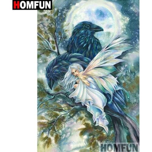 HOMFUN Full Square/Round Drill 5D DIY Diamond Painting "Beauty eagle" Embroidery Cross Stitch 5D Home Decor Gift A08846