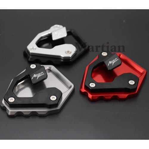 For Honda CRF1000L CRF 1000L Africa Twin CNC Billet Aluminum Kickstand Foot Plate Side Stand Extension Pad Enlarge Extension