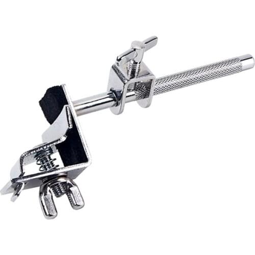 Bass Drum Hoop Mounted Cowbell Holder Clamp for Drummer Drum Hardware Adjust a Cowbell Up or Down