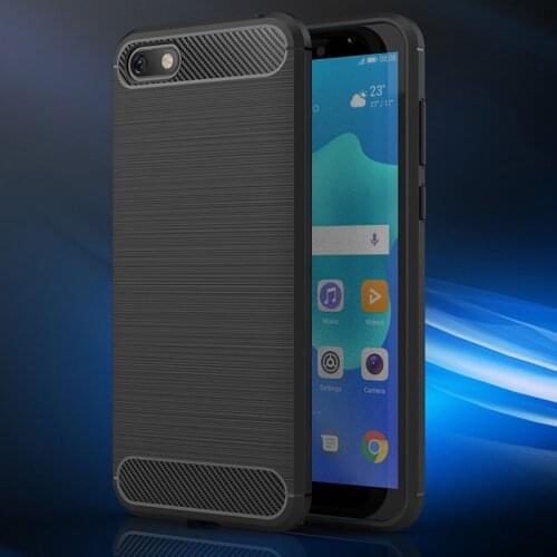 Carbon fiber Case for Huawei Honor 7A Pro AUM L29 Soft Bumper Shockproof Cover for Huawei Honor 7C AUM L41 AUM-L41