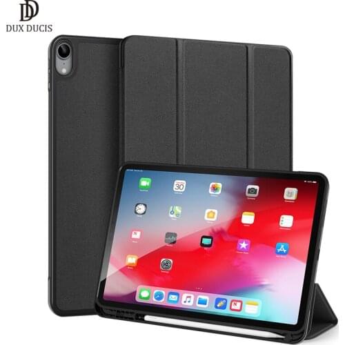 For iPad Air 4 Case 2020 Dux Ducis Trifold Smart Sleep Flip Leather TPU Cover for iPad Air 10.9 Case 2020 with Pencil Holder 케이스