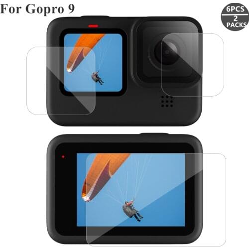 For GoPro Hero 9 Black Tempered Glass Screen Protector Lens Protection Protective Film for Gopro9 Go Pro 9 Camera Accessories