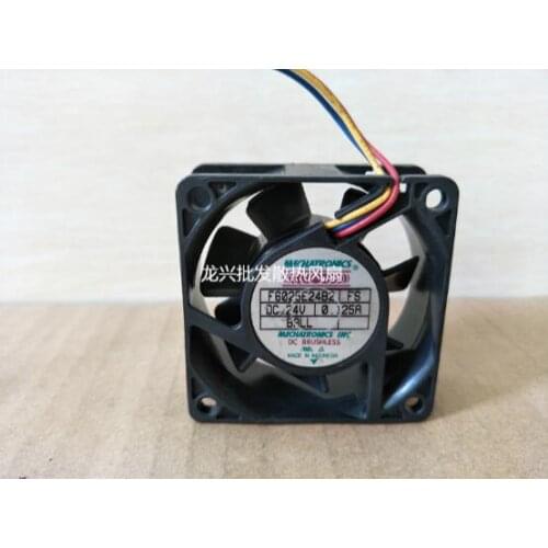 F6025E24B2 6CM 24V 0.125A 60*60*25mm 3-line double ball converter cooling fan