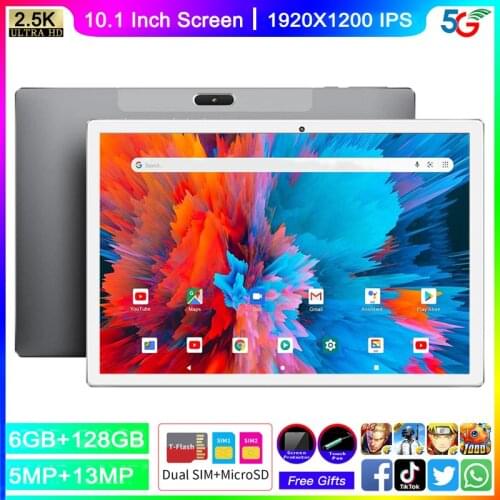 HD Super Hot Sale 4G LTE Phone Call 5G WiFi Dual SIM Card Deca Core 10 inch Tablet PC 1920*1200 IPS 6+128GB WIFI GPS+Free Gifts