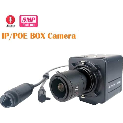 XMeye 5MP POE IP Camera Audio HD 3MP 2.8-12mm Varifocal Zoom CS Lens Industrial Onvif P2P IP Network Box Camera