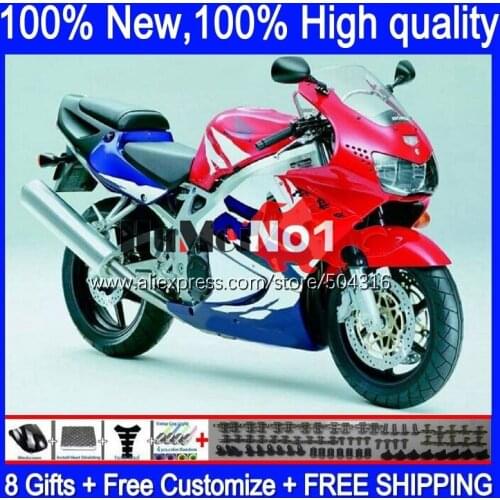Body For HONDA CBR900RR CBR919RR 110MC.43 CBR 919RR CBR900 RR red blue hot CBR 919 RR CC 900RR 1998 1999 CBR919 RR 98 99 Fairing