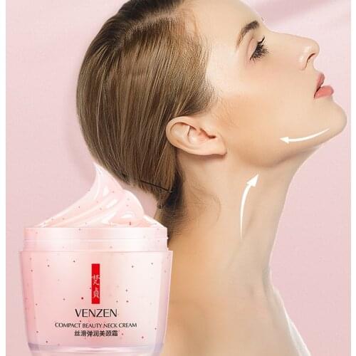 VENZEN 160G Anti Wrinkles Neck Cream Whitening Moisturizing Lifting Mask Firming for Beauty Necks Skin Care Delicate Slippery