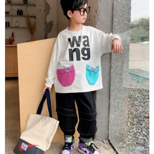 With Pocket Spring Autumn Boys Sweatshirts Jacket Coat Kids Overcoat Outwear Teenager Tops Children Clothes Beach Formal