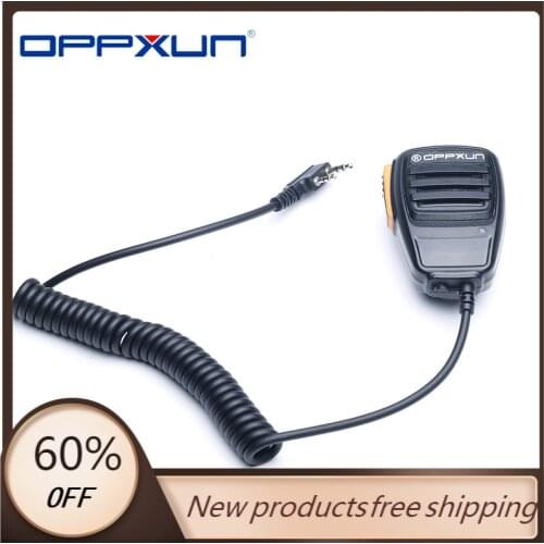 2021 Hot 2 Pin K Type Walkie Talkie Accessories BaoFeng Handheld Microphone Mic for UV-5R BF-888S UV-82 GT-3 UV-B2 BF-F8 UV-5RE