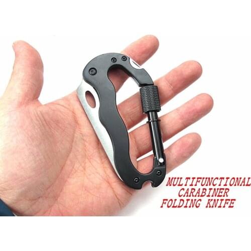 MULTIFUNCTIONAL CARABINER FOLDING KNIFE