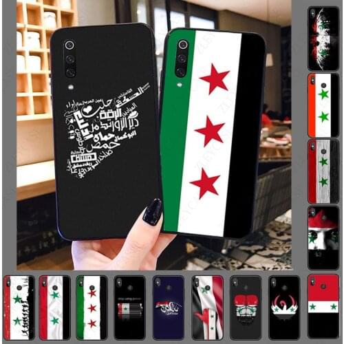 Syria Flag Pattern TPU Soft Phone Cell Case for xiaomi mi9T mi8se mi10pro mi6 note10 lite MIA1 MIA2 MIA3 CC9PRO Coque Shell