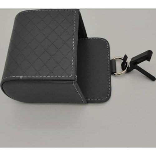 Car Outlet Vent Seat Back Tidy Storage Box PU Leather Coin Bag Case Pocket Organizer Hanging Holder Pouch Automobile Accessories