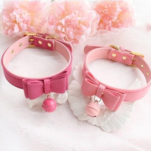 Paloli PU Leather Collar Bell Choker Handmade Sexy Rivet Alternative Metal Slave Costume BDSM Bondage Necklace Neckband Sex Toys