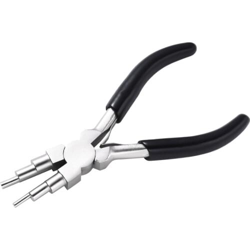 6-Inch Wire Looping Forming Pliers 6-Steps Multi-Size Wire Bending Tools Wrapping Pliers for Jewelry Making Repairing