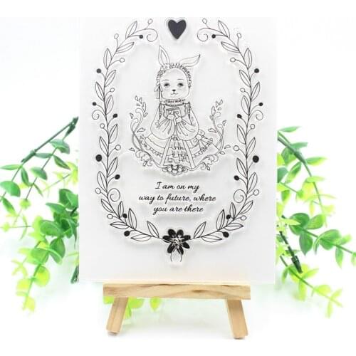 Lovely Transparent Clear Silicone Stamps for DIY Scrapbooking/Card Making/Kids Fun Decoration Supply M37
