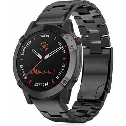 Watchband Strap 26 22MM for Garmin Fenix 5 5X 3 3HR 6X 6 Pro S60 MK1 Watch Quick Release Titanium Alloy Easyfit Wrist Band Strap