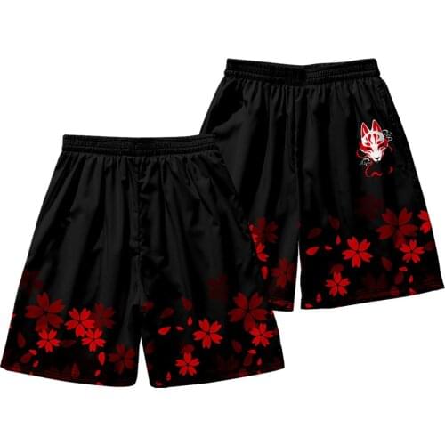 Summer New Casual Fashion Personality Shorts for Men Women Fox Beach Pants Trend Shorts Sport Comfortable Daily Loose Shorts