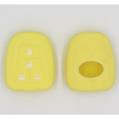 For Toyota Estima Alphard Vellfire Silicone Remote Key Case Fob Shell Cover Skin Holder 4 Button