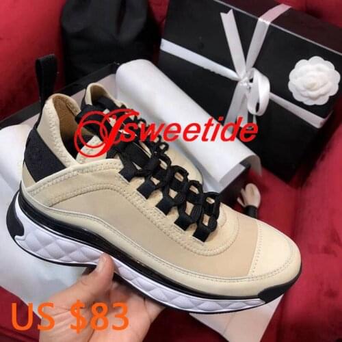 Womens Leisure Luxury Brand Shoes Woman Designer Genuine Leather Elastic Band Shoes Comfortable High Quality Flat Platform Shoes