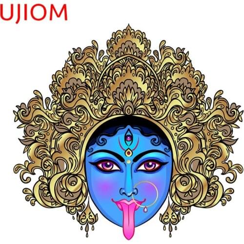 UJIOM Hindu Goddess Kali Bedroom Accessories Living Room Decor Wall Stickers Childrens Bedroom Decor Vinyl Wallpaper