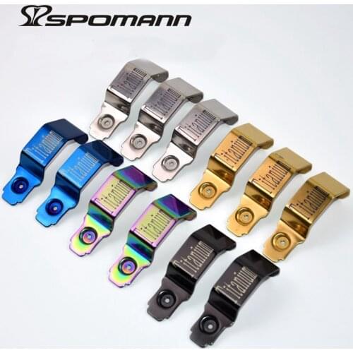 Spomann ultralight 22g folding bike front light stand titanium alloy flashlight bracket for brompton folding bicycle accessories
