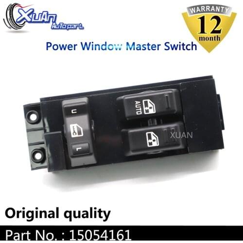 XUAN Power Window Master Control Lifter Switch 15054161 For Chevrolet Silverado 1500 2500 3500 GMC Sierra 1500 2500 3500 Denali