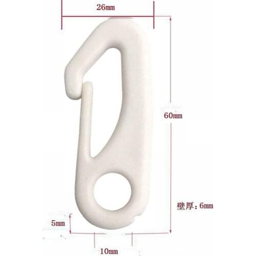 Hook Flagpole Snap Clips Heavy Duty Flag Pole Accessory 60*26mm Curtains