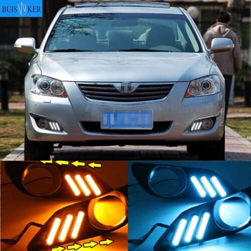2PCS LED Daytime Running Light For Toyota Camry 2006 2007 2008 DRL Cover Fog Lamp Car-Styling External Front Fog Lamp