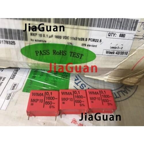 4PCS RED WIMA MKP10 0.1UF 1600V p22.5mm original new MKP-10 104/1600V audio 100nf film 104 PCM22.5 hot sale 1600V0.1uf