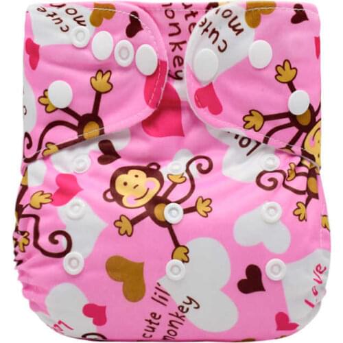 Baby Cloth Diaper Cover Adjustable Cloth Nappy Washable Quick Drying Reusable Nappies Ecological Diaper 3-15KG