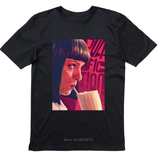 Pulp Fiction T Shirt Mia Wallace Quentin Tarantino Vintage Unisex 0042 Male Female Tee Shirt