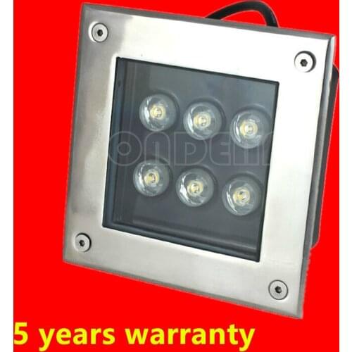 IP67 Waterproof Square 12W LED Outdoor Ground Garden Path Floor Underground Buried Yard Lamp Spot Landscape Light