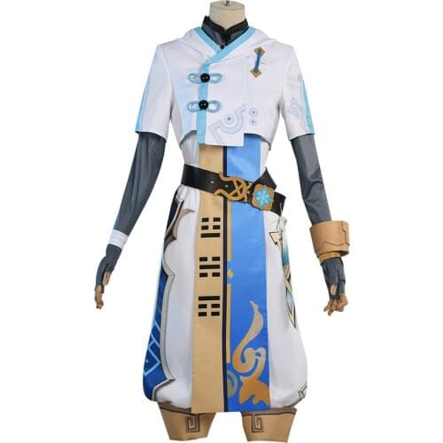 Cosplaydiy Genshin Impact Cos KeQing Wendy Barbara Diluke ChongYun Game Suit Cosply Costume