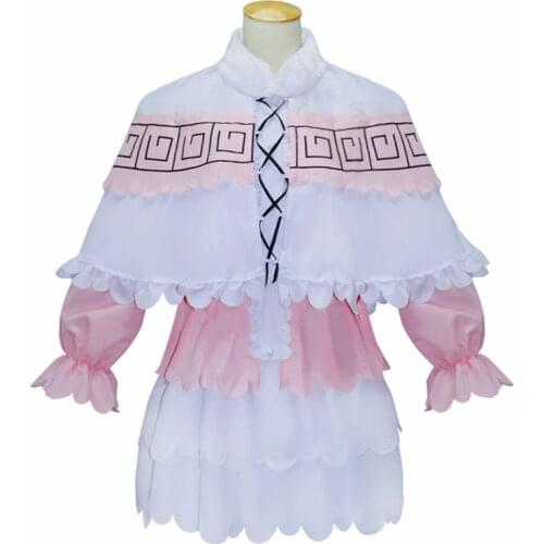Anime Kanna Kamui Cosplay Costume Skirt Wig Cloak Sets Headwear Miss Kobayashis Dragon Maid Kanna Fany Party Dress Women Girl