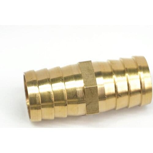 LOT 5 Hose Barb I/D 25mm Brass coupler Splicer Connector fitting for Fuel Gas Water