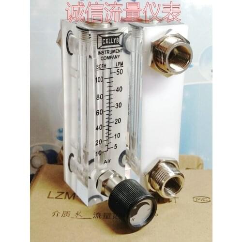 LZM-6T panel type adjustable flowmeter gas 0.5-5LPM/1-10SCFH