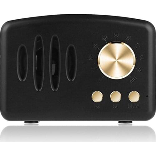 Mini Retro Bluetooth Speaker Portable Wireless Bluetooth Speaker Radio Music Player FM Subwoofer Speaker
