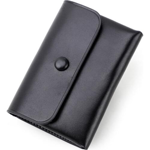 Mini Card Holder Coin Purse Wallets For Women Men Fashion Real Leather Purse With Buckle Change Coin Pouch Porte Monnaie Femme