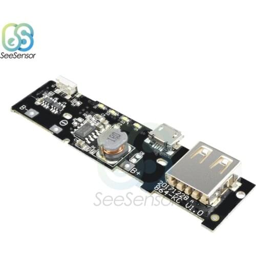 5V 2A USB Mobile Power Charger Module Charging Circuit Board Boost Power Module Board 2A Dual USB Output 1A Input