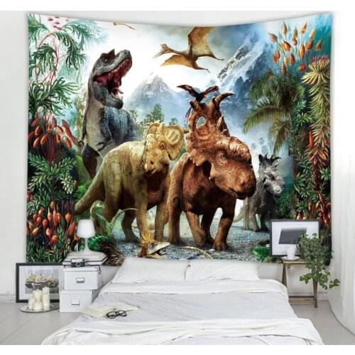 Dinosaurs Dinosaur Wall Hanging Tapestry Sheets Home Decorative Tapestry Beach Yoga Mat Blanket Table Cloth Wall Tapestries