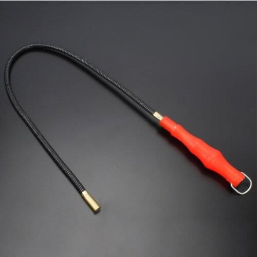2021 New 60cm Flexible Magnetic Pickup Tool LED Light Magnet Garage Tool Repair Pick Up Bendable Metal Grabber